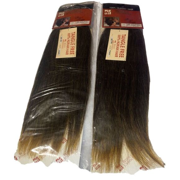 No Brand Other - 100% Human Braiding Hair Beverly Johnson Silky Straight Bulk lot (2) #TP144/1B